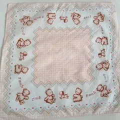 ファミリア　ハンカチ　Fami Club クマと子犬のタオル