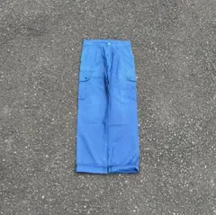 80s euro vintage カーゴパンツ ワーク チノ メンズ ブルー