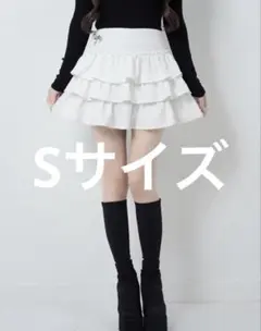 Lumignon Ribbon brooch frill mini skirt - メルカリ