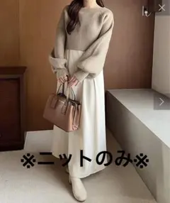 NICE CLAUP 全骨格優勝ワンピ ニットのみ