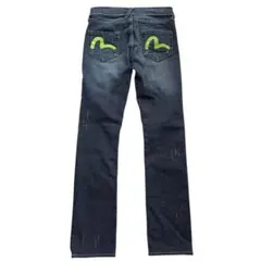 EVISU 初期 グリーンカモメ ローライズ デニム W24 archiveのサムネイル