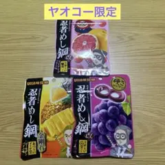 【新品】UHA味覚糖 忍者めし鋼改など　ヤオコー限定含む　３個セットのサムネイル