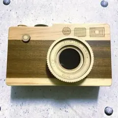 カルディ　木製レトロカメラ風小物入れのサムネイル