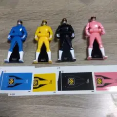 レンジャーキー　ゴーグルファイブ　シール未使用　4本セット