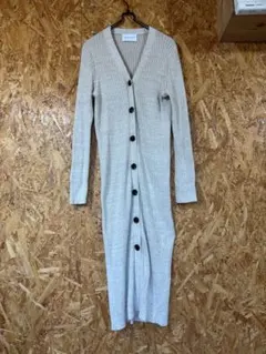 美品ADAMETROPE リブ編み ロングカーディガン ワンピース　2way