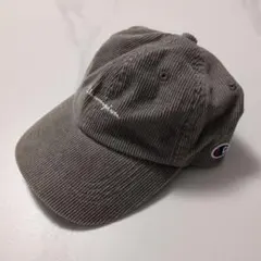 Champion グレー コーデュロイキャップ 57〜59cm