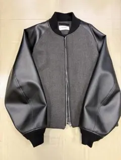 ABEUNDMOR アベンモア フェイクレザー&ファー付きジャケット ブラウン