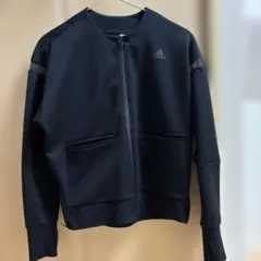 最終値下げ☆adidas ノーカラージャージ ブラック Sサイズのサムネイル