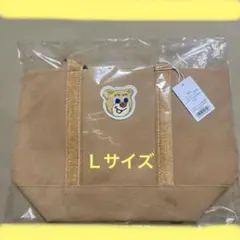 FEILER　オールドテディ　ワッペントートバッグ　ベージュＬ　タグ付き新品