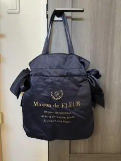 Maison de FLEUR トートバッグ ネイビー