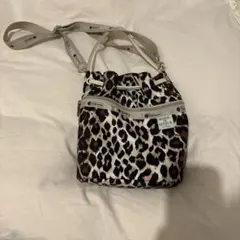 レスポートサック メゾンドリーファー 巾着　レオパード 2way ショルダー