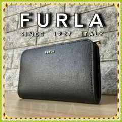 ◆◇フルラ FURLA 財布 二つ折り財布 ブラック レザー