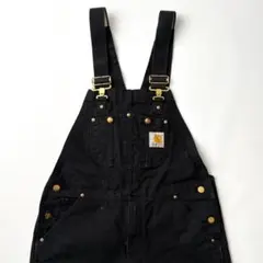 Carhartt オーバーオール ブラック W40 L34 フェード - メルカリ