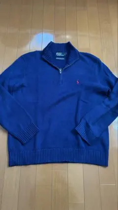 90s. Polo by Ralph Lauren ネイビー ニット M