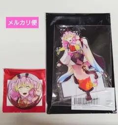 鬼滅の刃 2026　午年 アクリルスタンド＆箔押し缶バッジ　甘露寺蜜璃メルカリ便