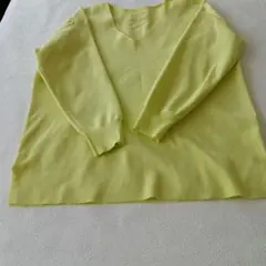 BAYFLOW イエローニット Vネック サイズ2