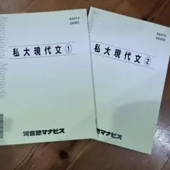 河合塾マナビス 私大現代文①② セット
