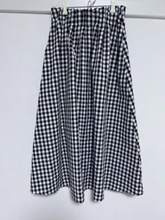 【しまむら】ギンガムチェック フレアスカート