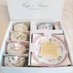 HOYA 花柄 カップ＆ソーサーセット5組セット 専用箱あり