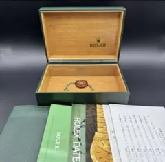 時計　ロレックス ROLEX 空箱 内箱 グリーン 冊子付属 付属品のサムネイル