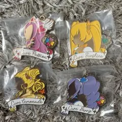 プリキュア 一番くじ F賞 シルエットメタルチャーム 4点セット
