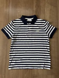 LACOSTE スリムフィット ポロシャツ ネイビー/ホワイト