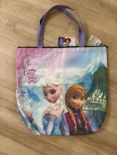 アナと雪の女王 トートバッグ 紫