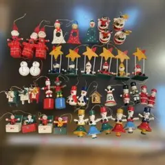 北欧風 木製クリスマス ヴィンテージ オーナメント セット