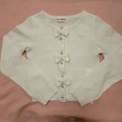 mezzo pianoオフ ホワイトカーディガン M