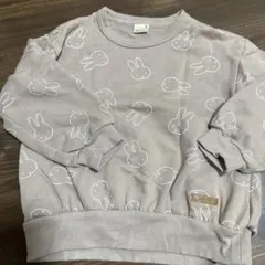 プティマイン　ミッフィー総柄トレーナー110