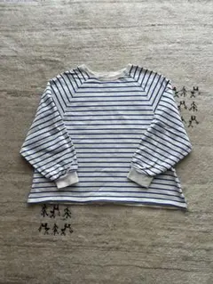 studio CLIP ボーダーカットソー　七分袖