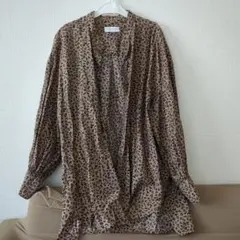 CIAOPANIC TYPY ヒョウ柄シースルーシャツ