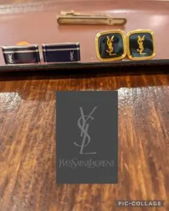 【現品限り】YVES SAINT LAURENT 　カフス&ネクタイピンSET