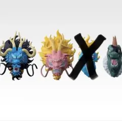 ONE PIECE一番くじ　悪魔を宿す者達　Ｆ賞　ヘッドマグネット　3点セット