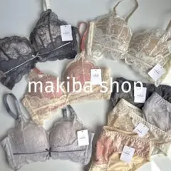 下着2508ピンクベージュXL 楽ブラ ノンワイヤーブラ ブラショーツセット