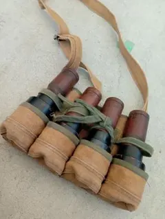 官品) 台湾陸軍実物弾帯 マガジンポーチセット(グレネード 中華民国