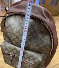 COACH コーチ リュック F71622 本革 ペブルレザー 赤 大容量 - メルカリ