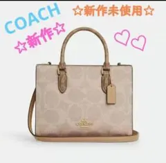 COACH トートバッグ ブロックドシグネチャー キャンバス