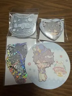 あんスタ 瀬名泉 ナンジャ アニカフェ ステッカー ハート缶バッジ おなまえ