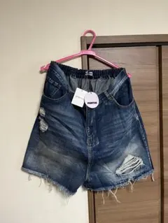 PUNYUS ダメージ加工 ショートパンツ サイズ4