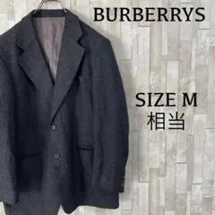 90s BURBERRYS テーラードジャケット 日本製 グレー
