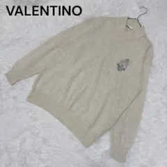 VALENTINOヴァレンティノ セーターロゴ大きいサイズベージュ ユニセックスのサムネイル