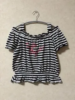 ディアブル プルオーバー Tシャツ オフショルダー ボーダー 美品のサムネイル