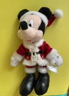 ミッキーマウス ぬいぐるみ サンタ バッジ
