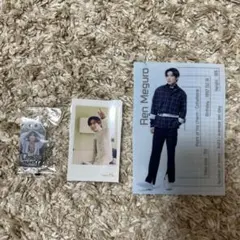 Ren Meguro Snow Man ポストカードとキーホルダーセット