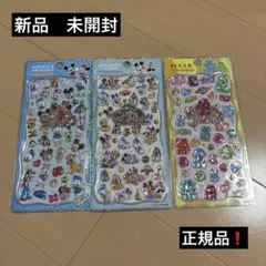 プチドロップステッカー　ディズニー　ミッキー　ピクサー　3種