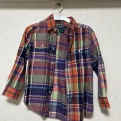 未使用に近い　ポロラルフローレン 長袖チェックシャツ 5