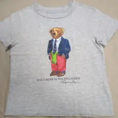 ラルフローレン ポロベア 半袖Tシャツ グレー 2T 90cm 綿 100%