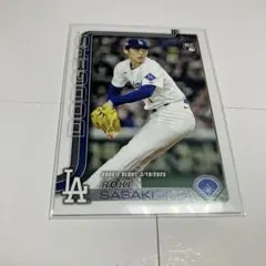 MLB 2025 topps updated 佐々木朗希 ROOKIEDEBUT