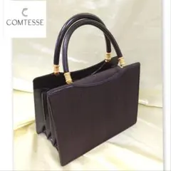 コンテス　COMTESSE ホースヘアー✕レザー　ハンドバッグ　アコーディオンのサムネイル